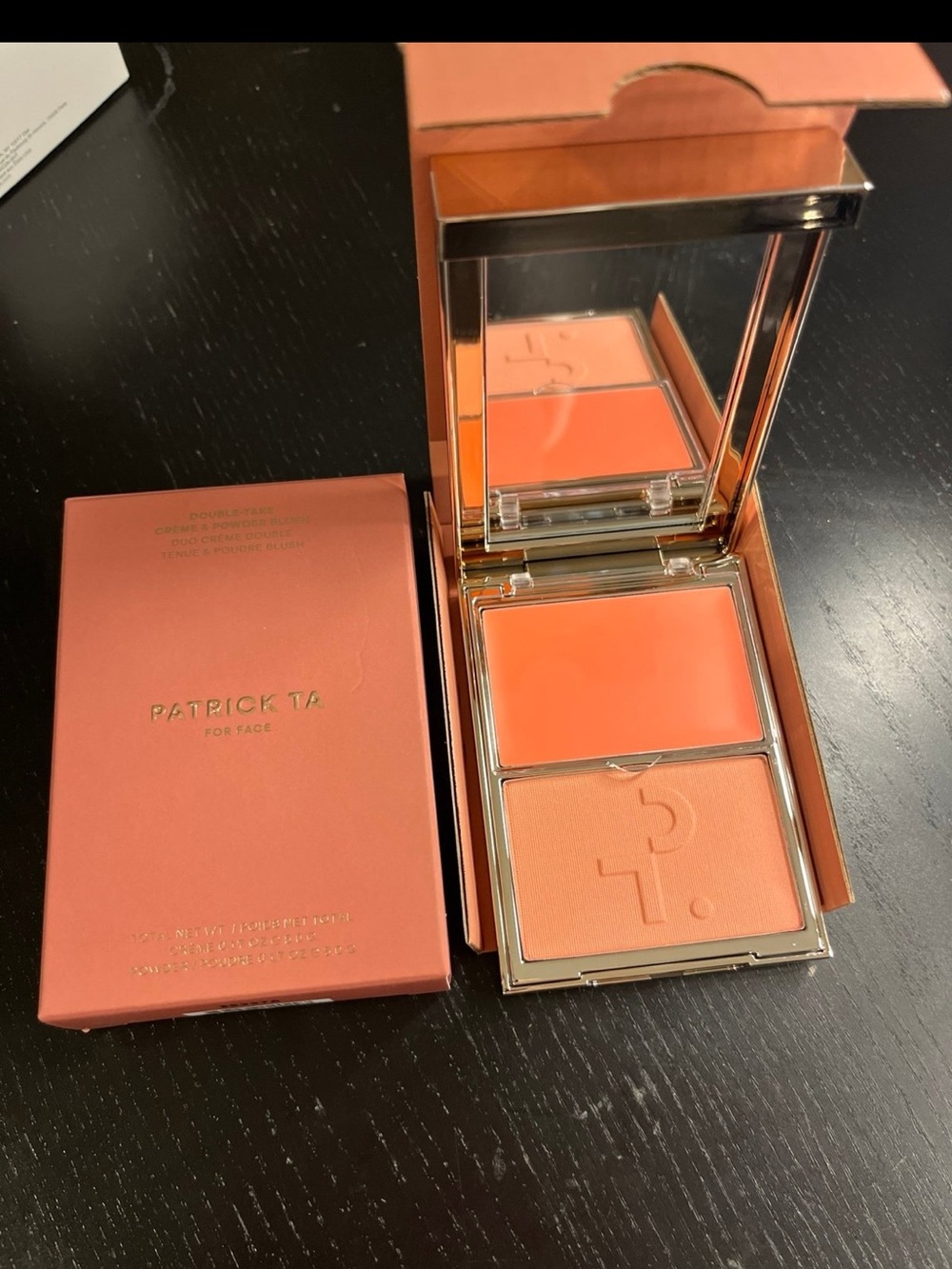 Patrick Ta Double Take Crème & Powder Blush - Soft Launch Coral Pink